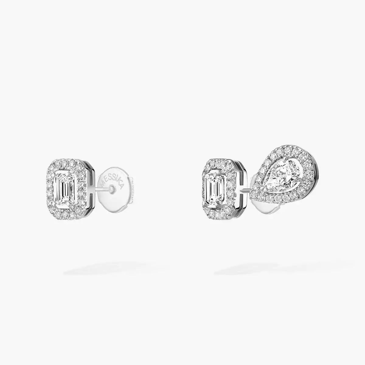 [Noble Aura jewelry]Diamond Earrings 0,10ct My Twin 1+2
