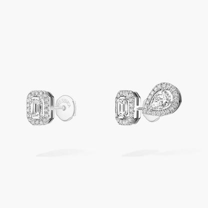 [Noble Aura jewelry]Diamond Earrings 0,10ct My Twin 1+2