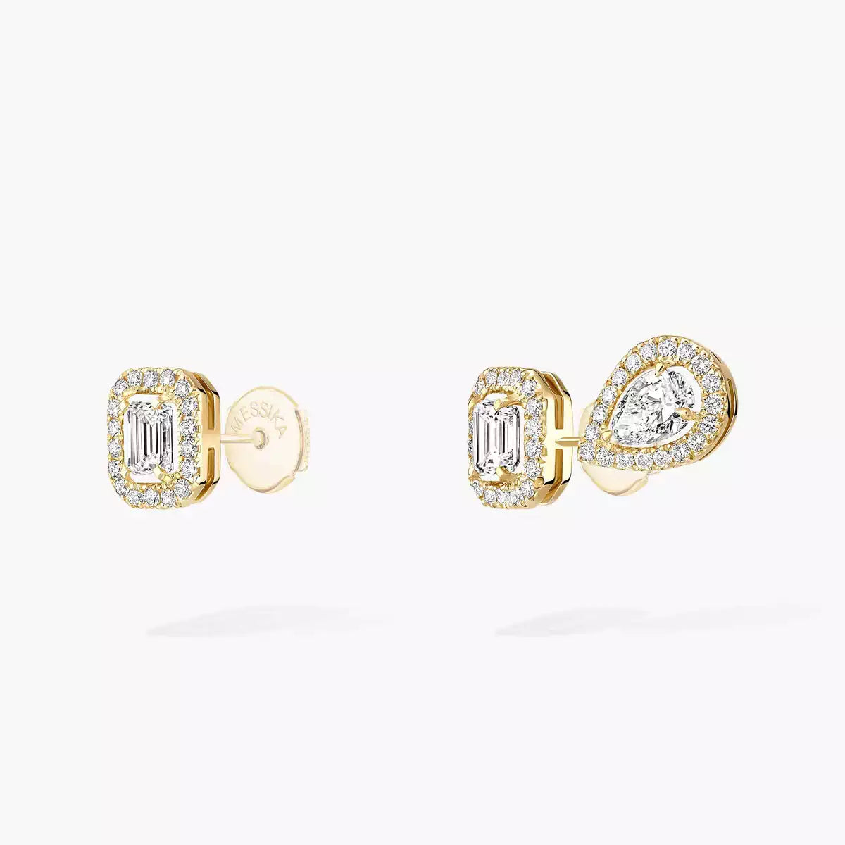[Noble Aura jewelry]Diamond Earrings 0,10ct My Twin 1+2