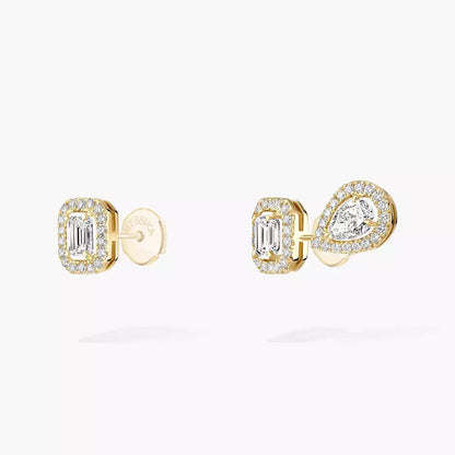 [Noble Aura jewelry]Diamond Earrings 0,10ct My Twin 1+2