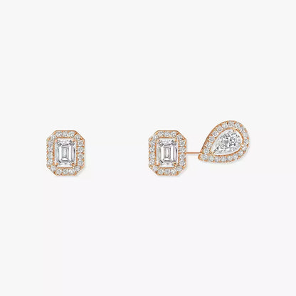 [Noble Aura jewelry]Diamond Earrings 0,10ct My Twin 1+2