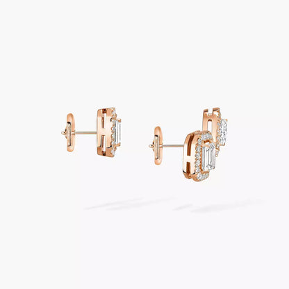 [Noble Aura jewelry]Diamond Earrings 0,10ct My Twin 1+2