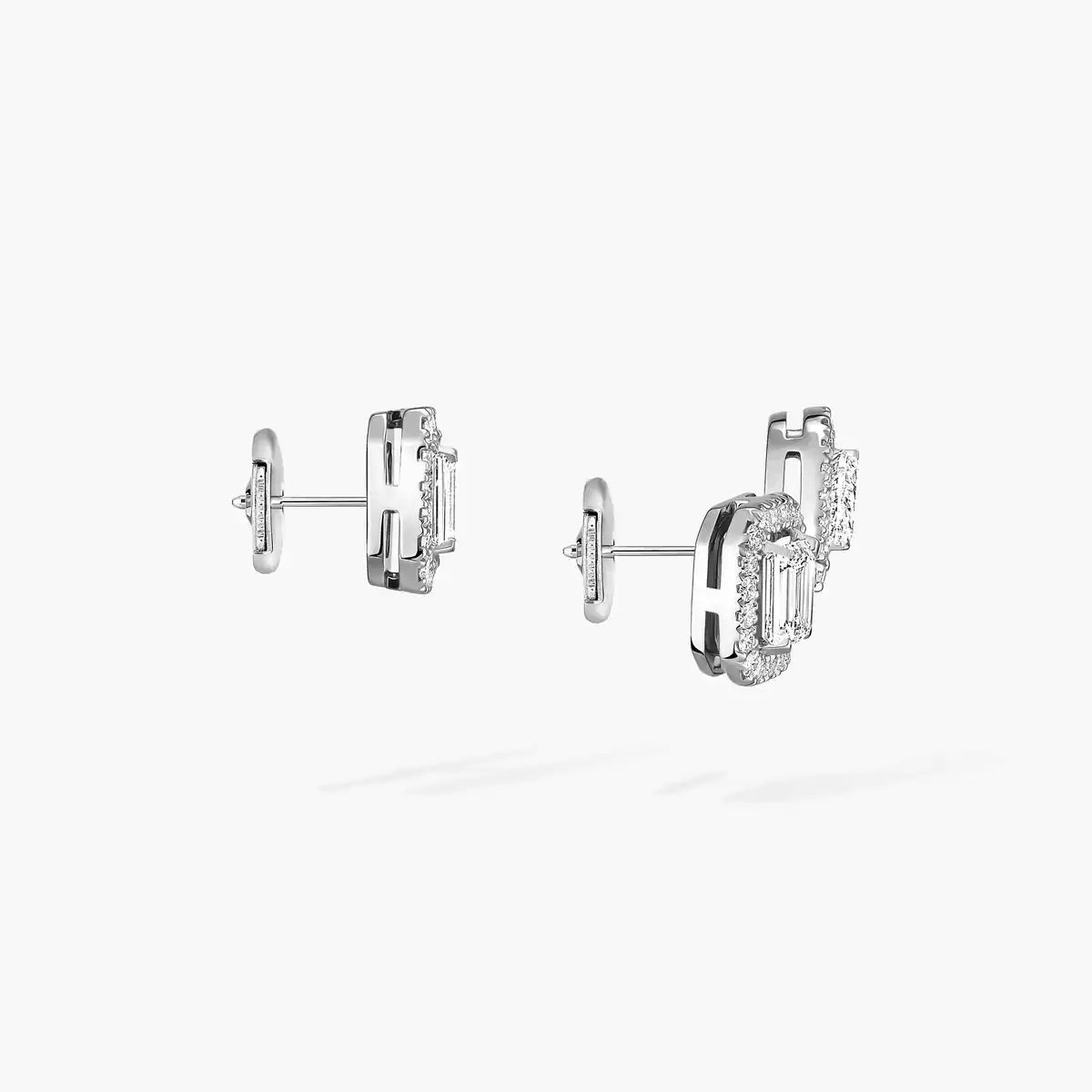 [Noble Aura jewelry]Diamond Earrings 0,10ct My Twin 1+2