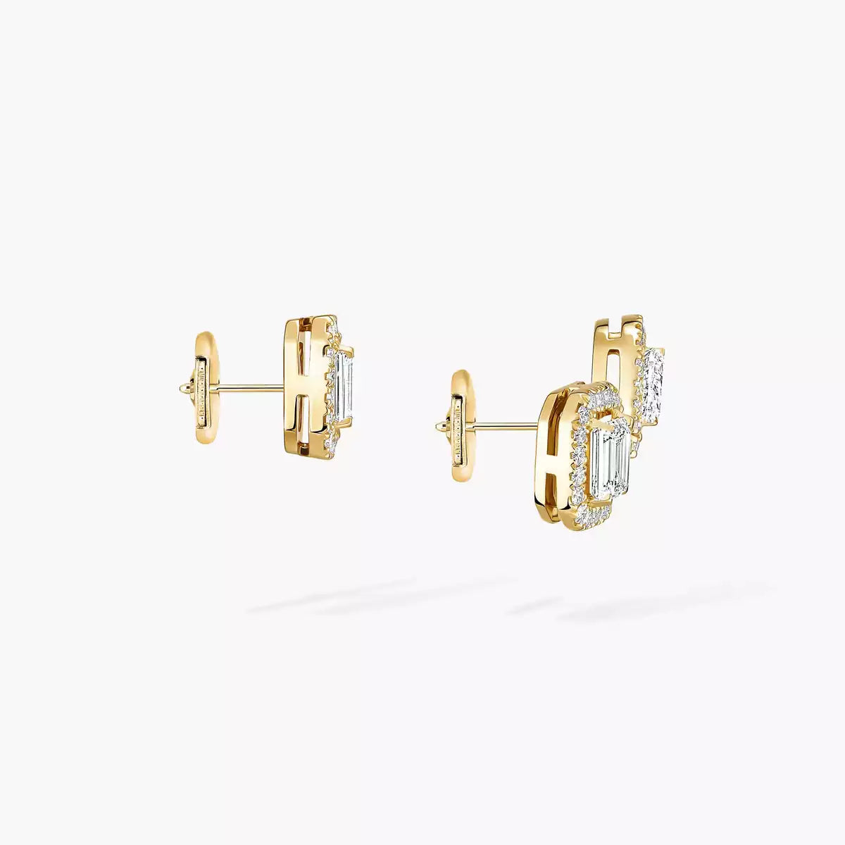 [Noble Aura jewelry]Diamond Earrings 0,10ct My Twin 1+2