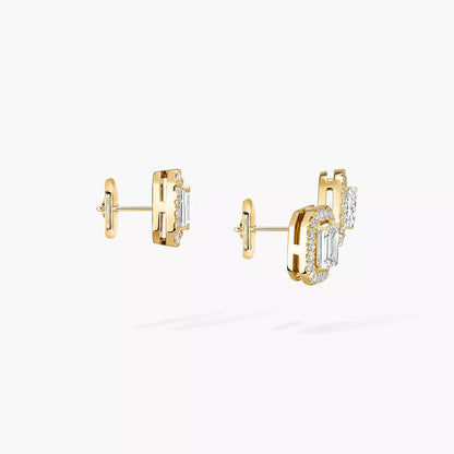 [Noble Aura jewelry]Diamond Earrings 0,10ct My Twin 1+2