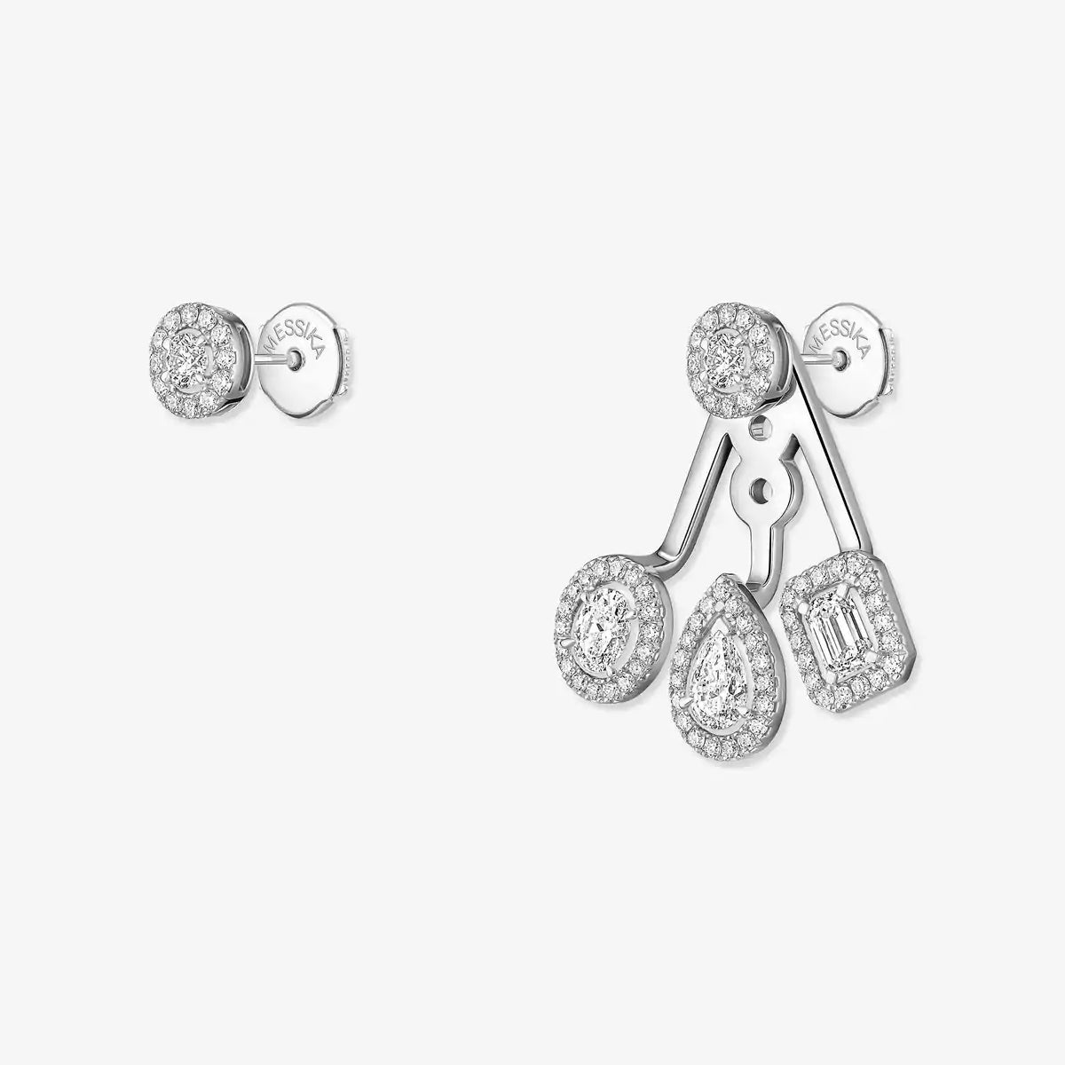 [Noble Aura jewelry] My Twin Trio  Diamond Earrings