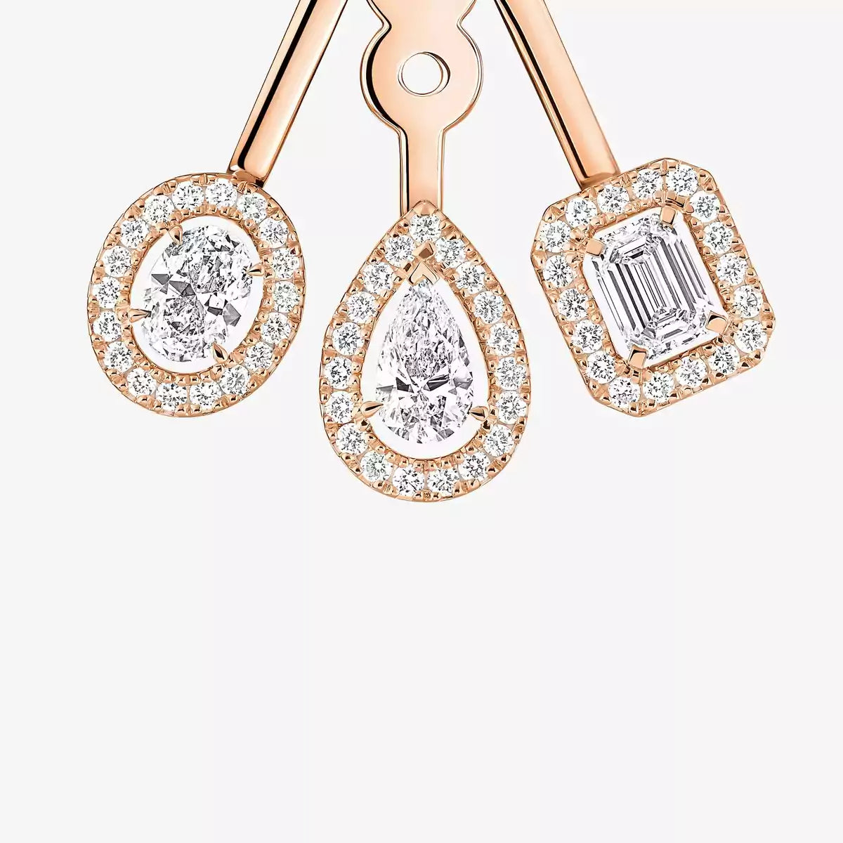 [Noble Aura jewelry] My Twin Trio  Diamond Earrings