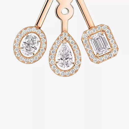 [Noble Aura jewelry] My Twin Trio  Diamond Earrings