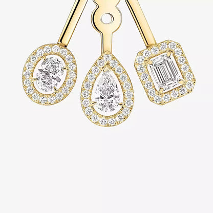 [Noble Aura jewelry] My Twin Trio  Diamond Earrings