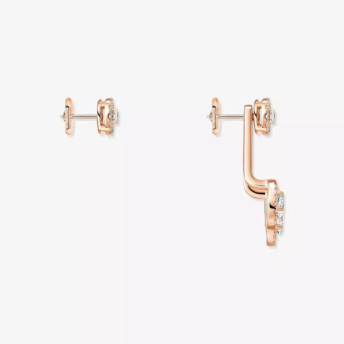 [Noble Aura jewelry] My Twin Trio  Diamond Earrings