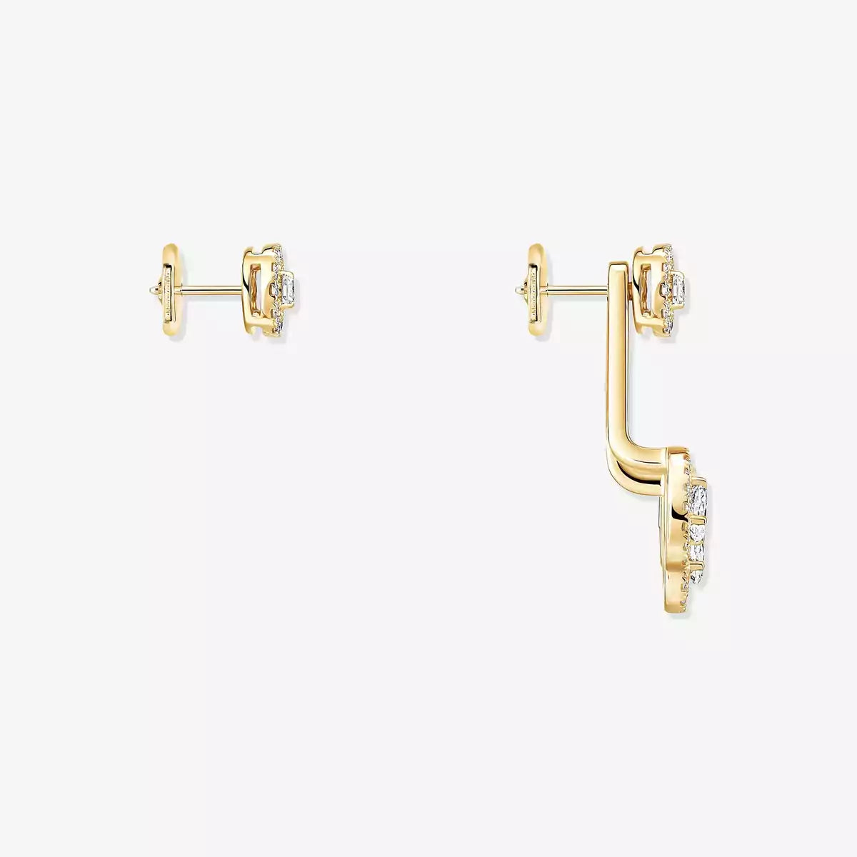 [Noble Aura jewelry] My Twin Trio  Diamond Earrings