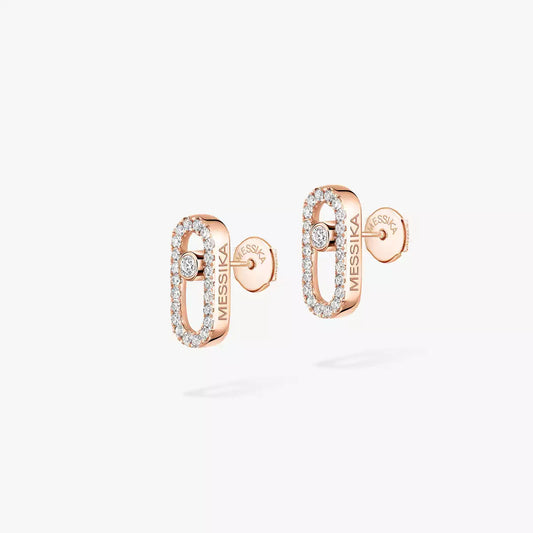 [Noble Aura jewelry]Move Uno Diamond Earrings