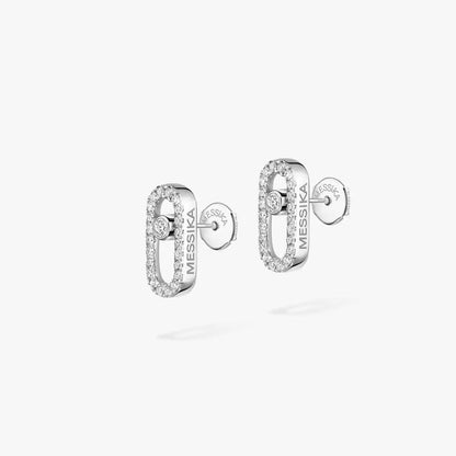 [Noble Aura jewelry]Move Uno Diamond Earrings