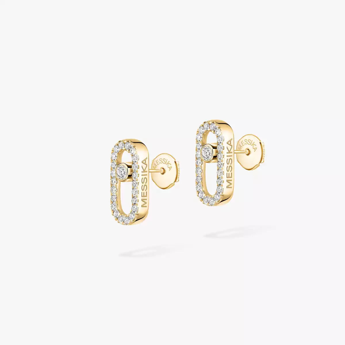 [Noble Aura jewelry]Move Uno Diamond Earrings