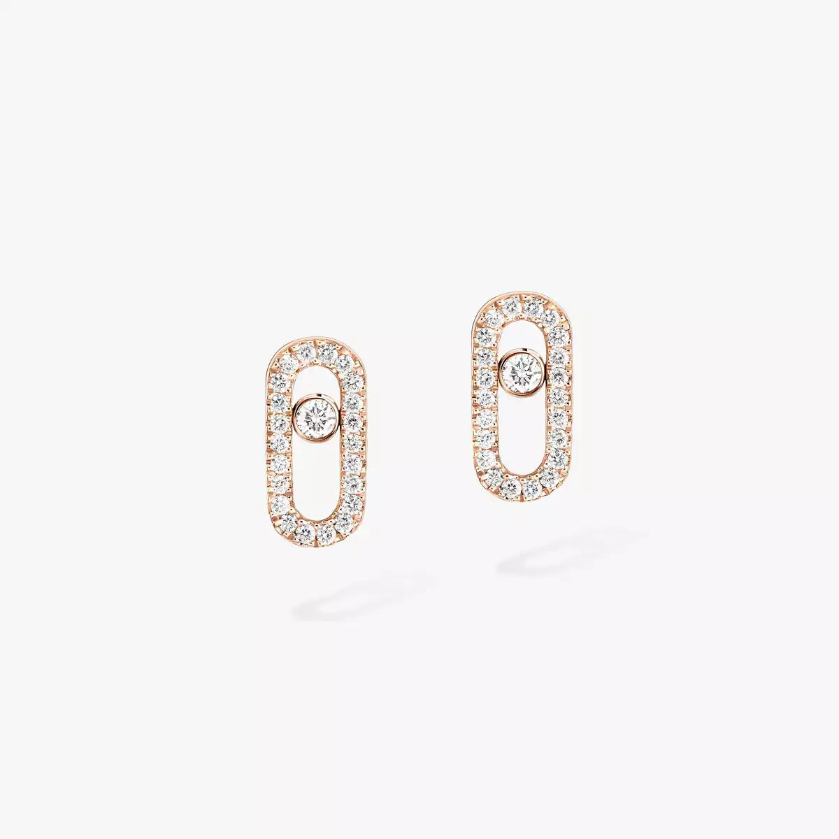 [Noble Aura jewelry]Move Uno Diamond Earrings
