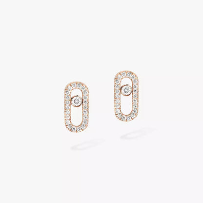 [Noble Aura jewelry]Move Uno Diamond Earrings