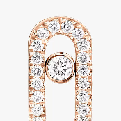 [Noble Aura jewelry]Move Uno Diamond Earrings
