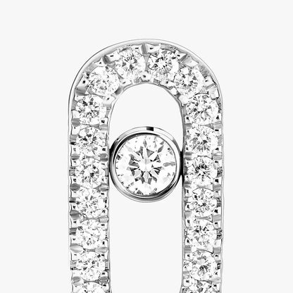 [Noble Aura jewelry]Move Uno Diamond Earrings