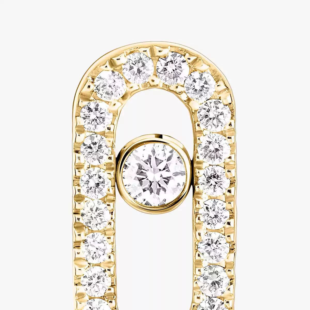 [Noble Aura jewelry]Move Uno Diamond Earrings