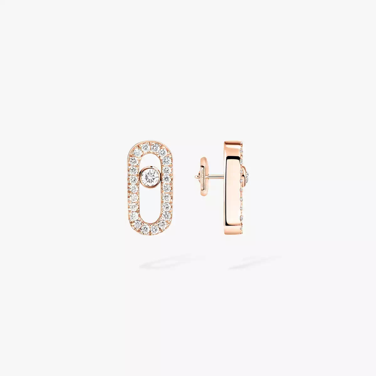 [Noble Aura jewelry]Move Uno Diamond Earrings