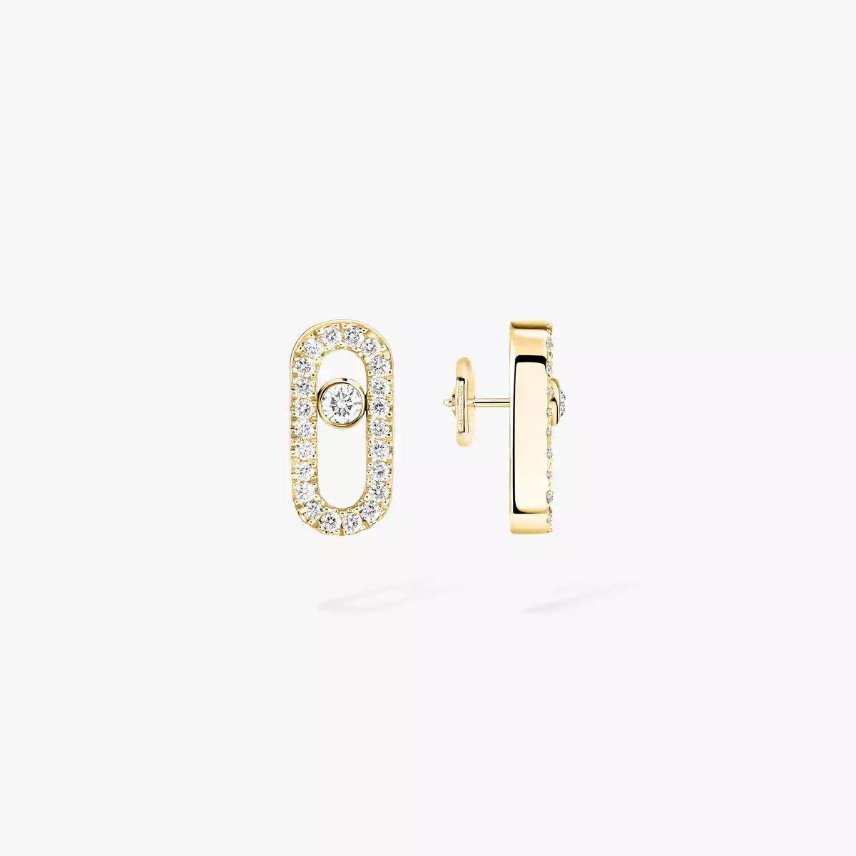 [Noble Aura jewelry]Move Uno Diamond Earrings