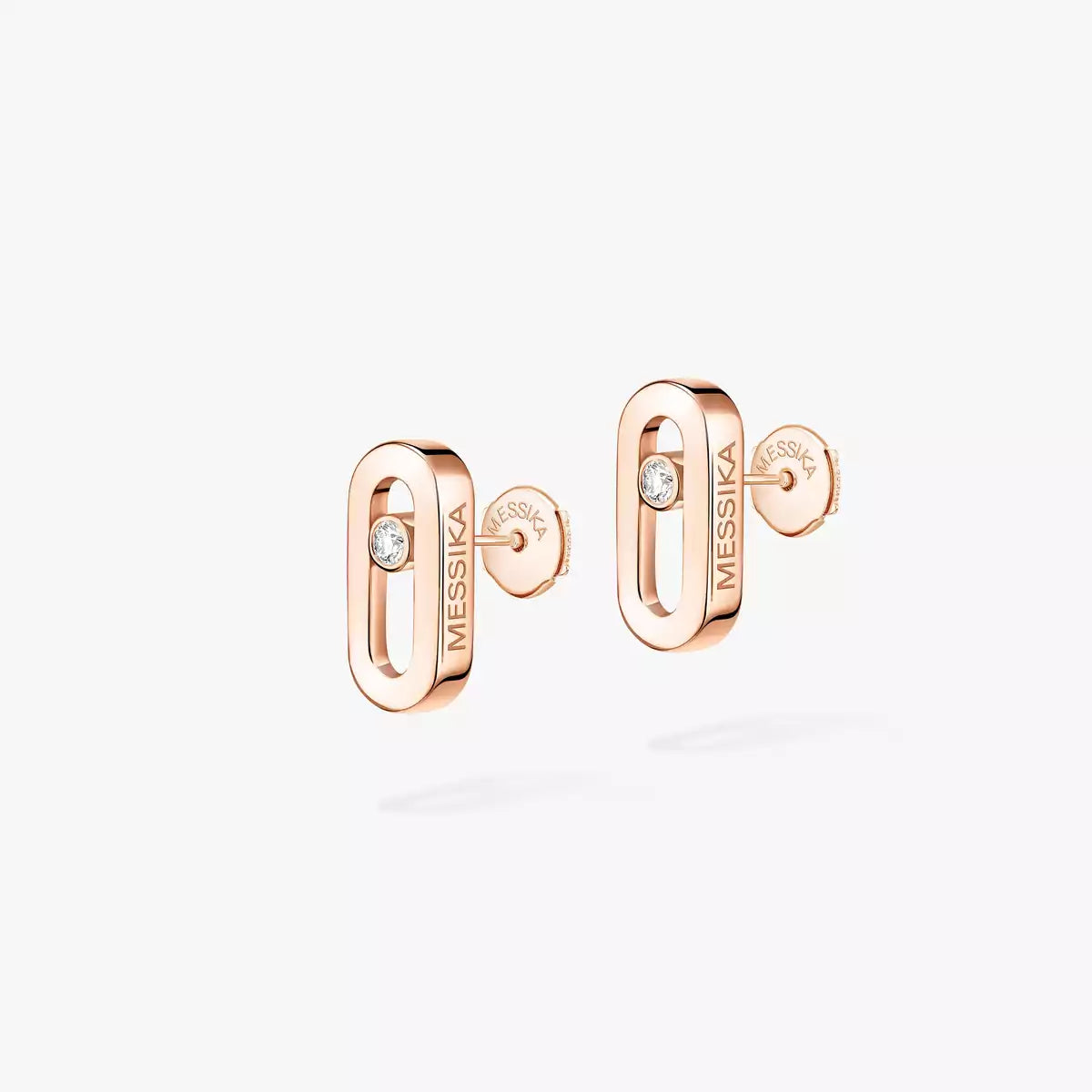 [Noble Aura jewelry]Move Uno Diamond Stud Earrings