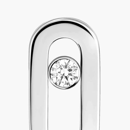 [Noble Aura jewelry]Move Uno Diamond Stud Earrings