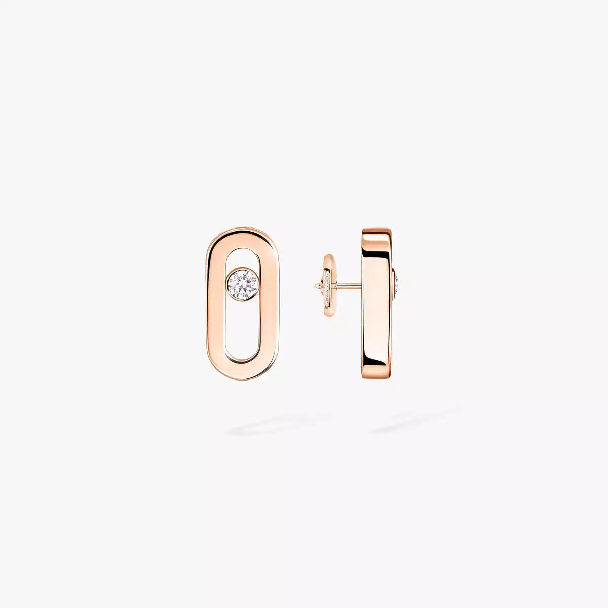 [Noble Aura jewelry]Move Uno Diamond Stud Earrings
