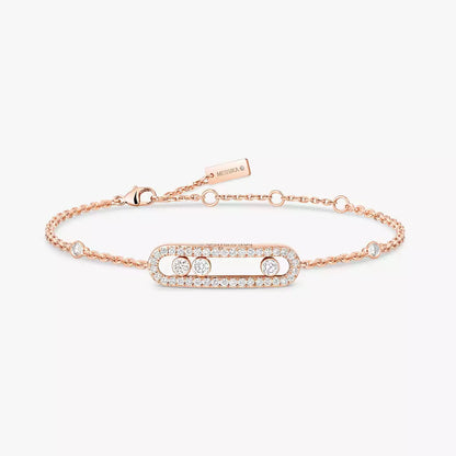 [Noble Aura jewelry]Pavé Baby Move Diamond Bracelet