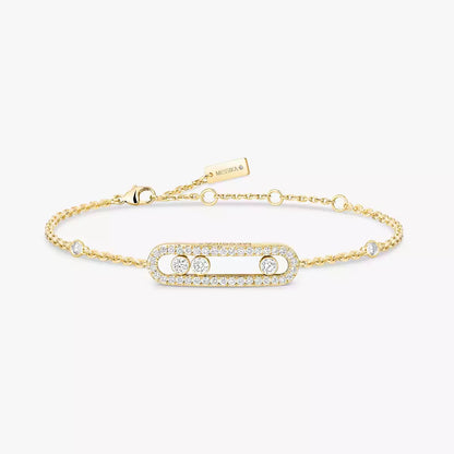 [Noble Aura jewelry]Pavé Baby Move Diamond Bracelet