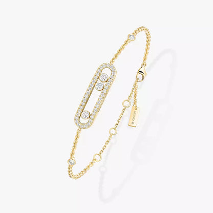 [Noble Aura jewelry]Pavé Baby Move Diamond Bracelet