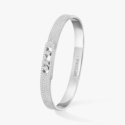 [Noble Aura jewelry]Move Noa Full Pavé Diamond Bangle Bracelet