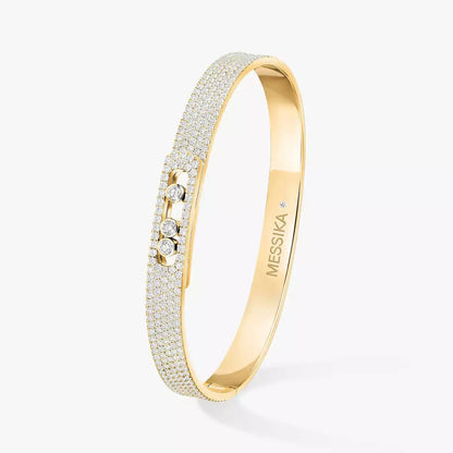[Noble Aura jewelry]Move Noa Full Pavé Diamond Bangle Bracelet