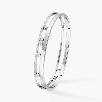 [Noble Aura jewelry]Move Romane Diamond Bangle Bracelet