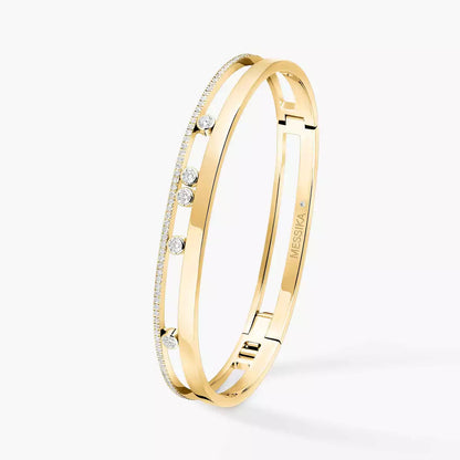 [Noble Aura jewelry]Move Romane Diamond Bangle Bracelet