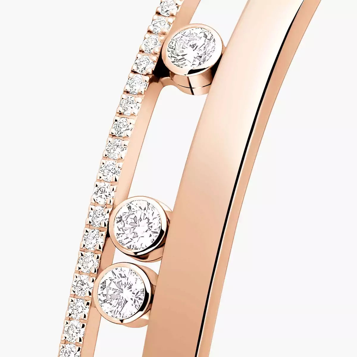 [Noble Aura jewelry]Move Romane Diamond Bangle Bracelet