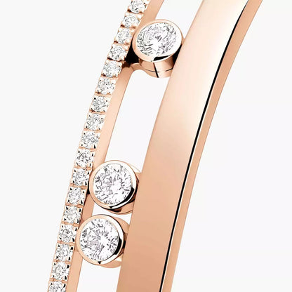[Noble Aura jewelry]Move Romane Diamond Bangle Bracelet