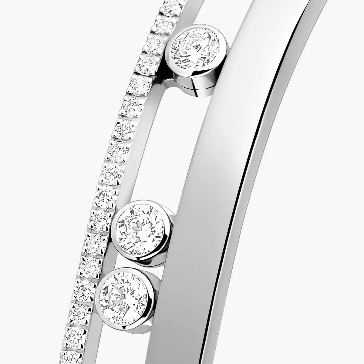 [Noble Aura jewelry]Move Romane Diamond Bangle Bracelet