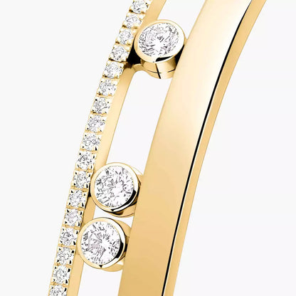 [Noble Aura jewelry]Move Romane Diamond Bangle Bracelet