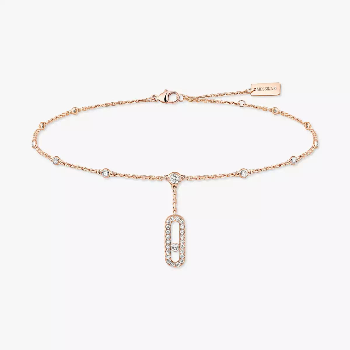 [Noble Aura jewelry] Move Uno pavé ankle bracelet