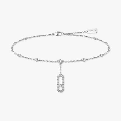 [Noble Aura jewelry] Move Uno pavé ankle bracelet