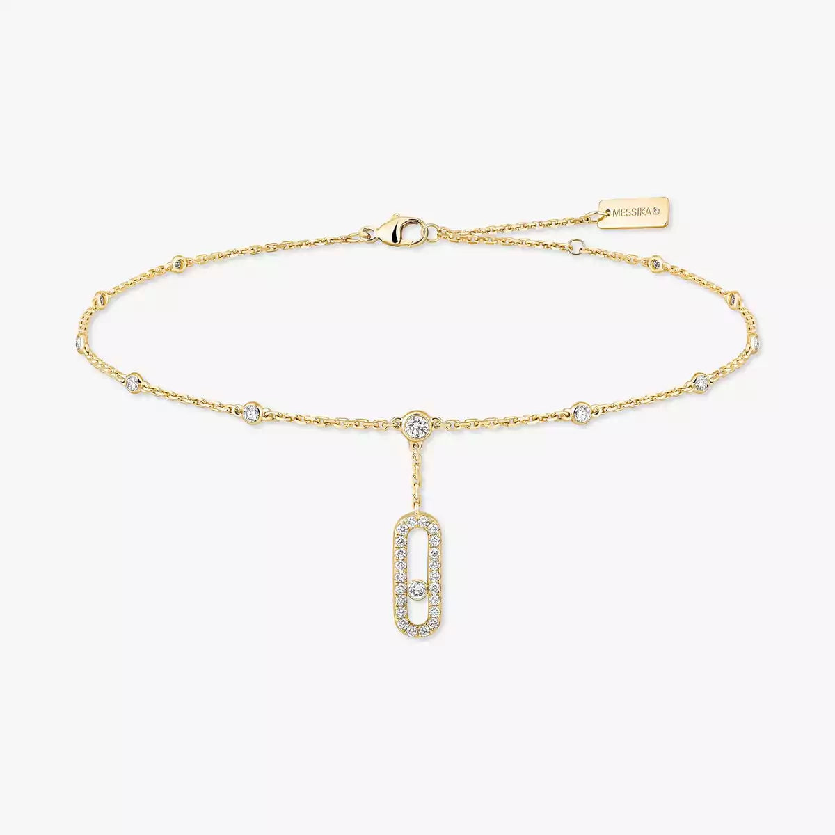[Noble Aura jewelry] Move Uno pavé ankle bracelet