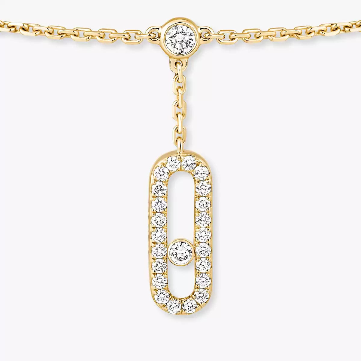 [Noble Aura jewelry] Move Uno pavé ankle bracelet