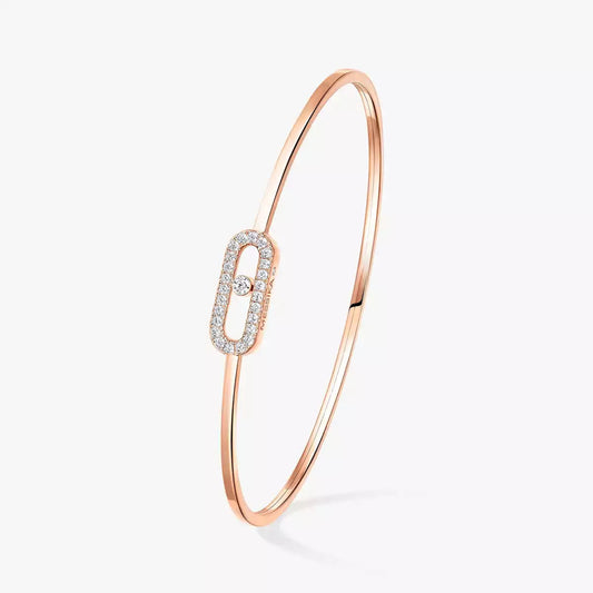 [Noble Aura jewelry]Move Uno pavé flex bangle medium
