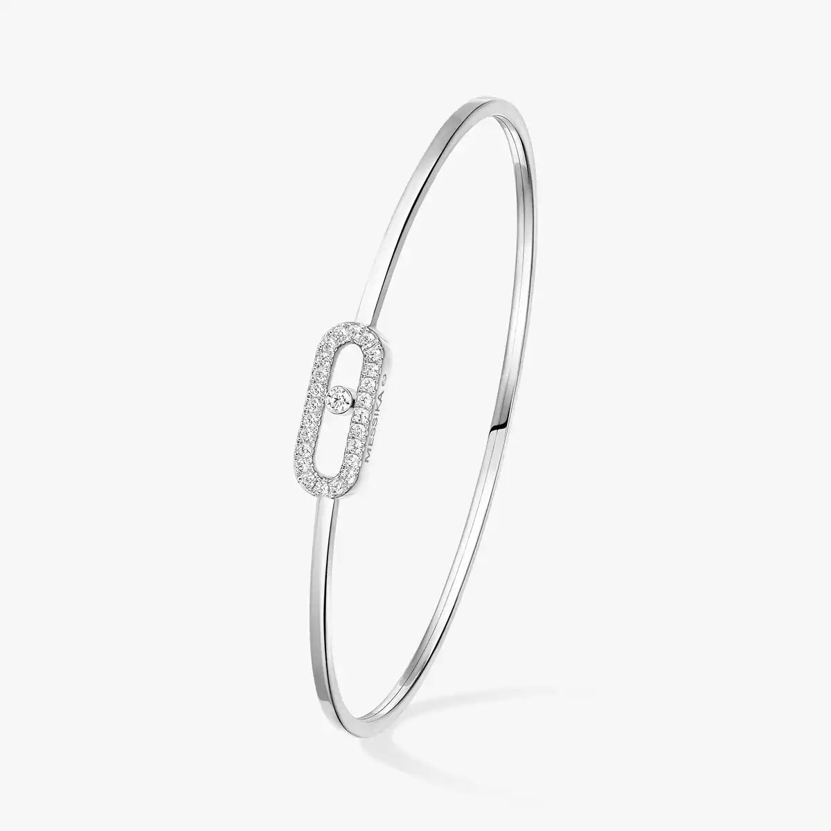 [Noble Aura jewelry]Move Uno pavé flex bangle medium