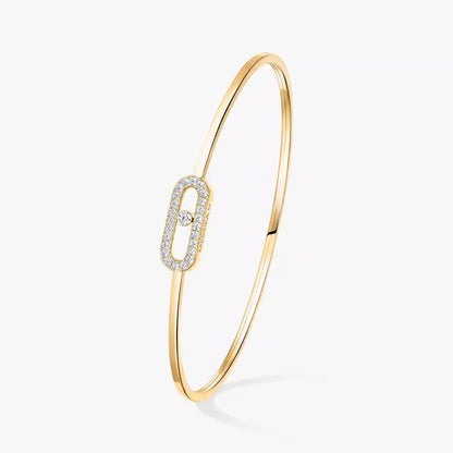 [Noble Aura jewelry]Move Uno pavé flex bangle medium