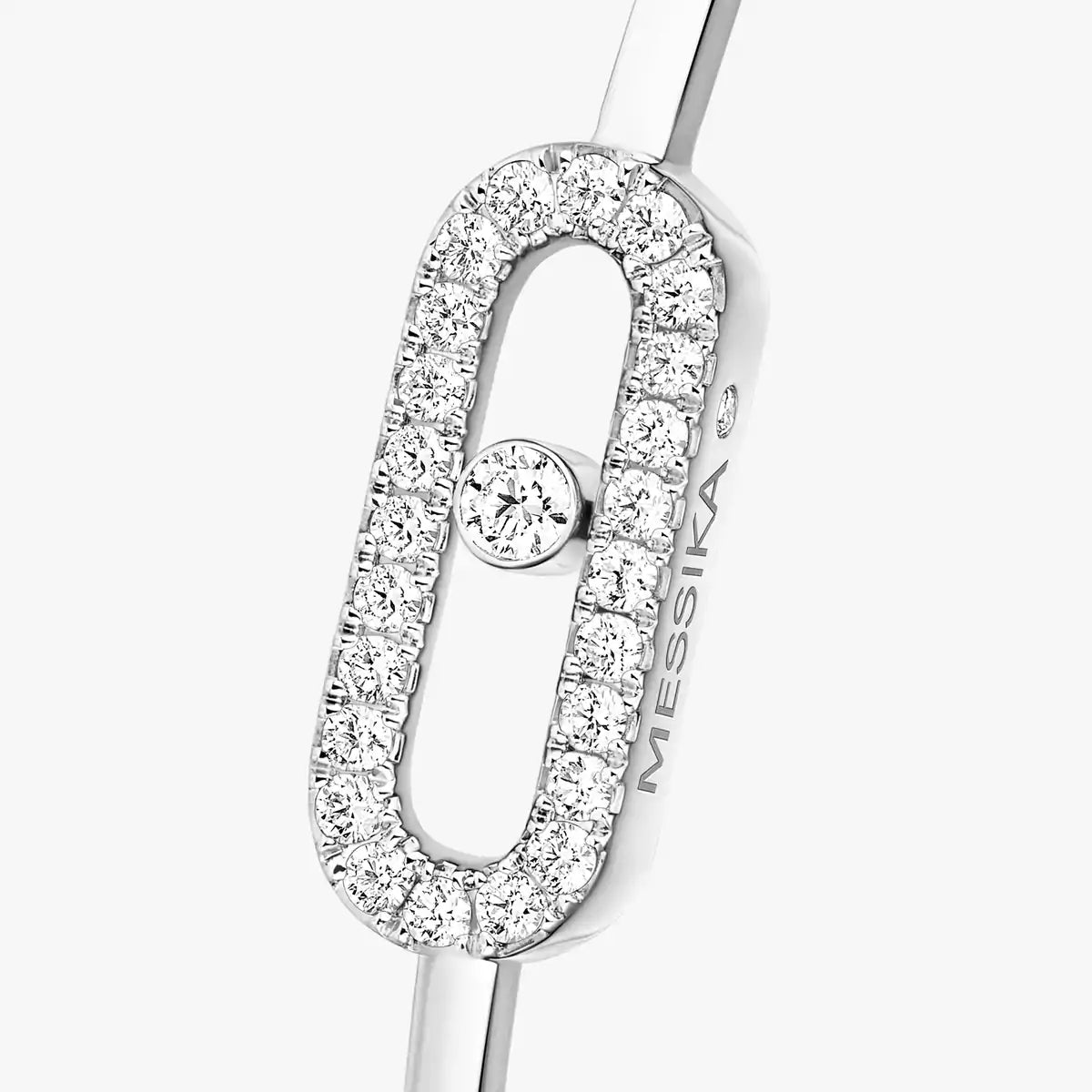 [Noble Aura jewelry]Move Uno pavé flex bangle medium