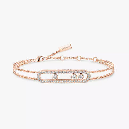 [Noble Aura jewelry] Move Classique pavé bracelet