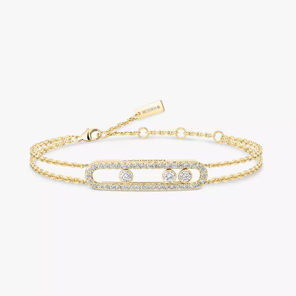 [Noble Aura jewelry] Move Classique pavé bracelet