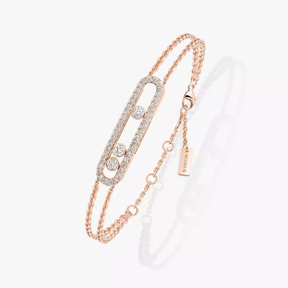 [Noble Aura jewelry] Move Classique pavé bracelet